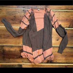Buckle BKE lace thick cardigan